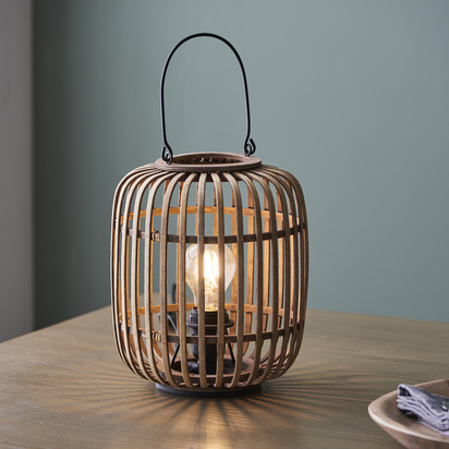 Bramton Table Table light Natural bamboo, plywood & matt black paint