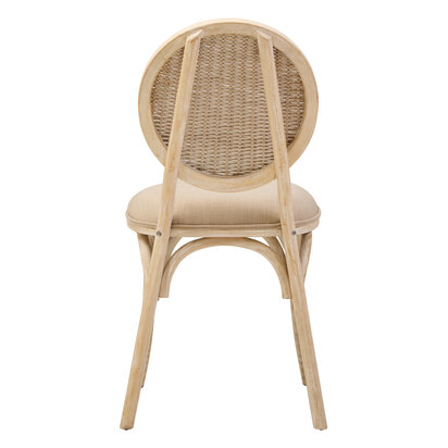 Harowbrok White Wash Elm Wood Dining Chair
