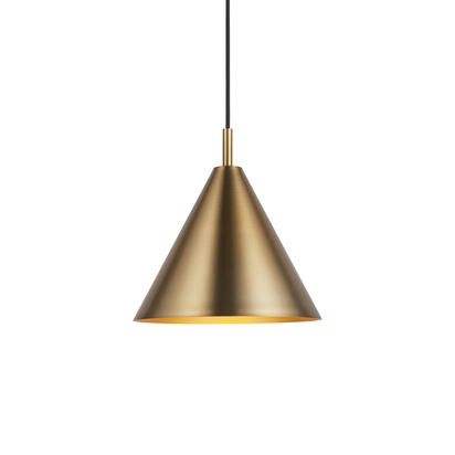 Newbury Pendant Pendant light Warm antique brass plate