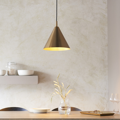 Newbury Pendant Pendant light Warm antique brass plate