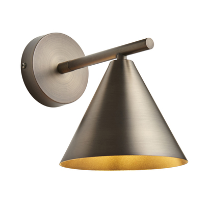 Cape Wall Wall light Brushed antique bronze plate