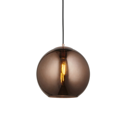 Grosvenor Pendant Pendant light Copper mirrored glass & matt black paint
