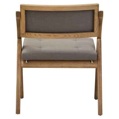 Harowbrok Grey Wash Elm Wood Folding Chair
