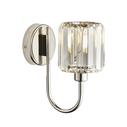 Dulwich Wall Wall light Bright nickel plate & clear glass
