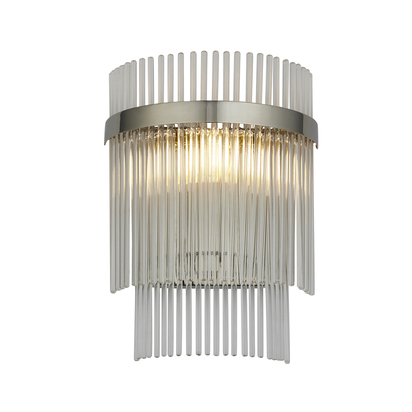 Brackenmont Wall Wall light Bright nickel plate & clear glass