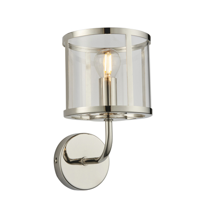 Beechwick Wall Wall light Bright nickel plate & clear glass