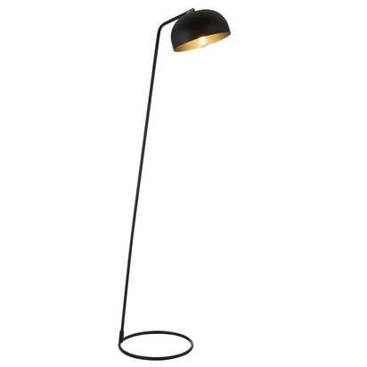 Harlow Floor Floor light Matt black & antique brass paint