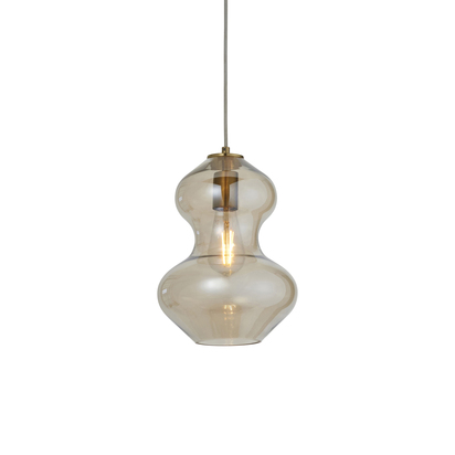 Belmere Pendant Pendant light Satin brass plate & champagne lustre glass