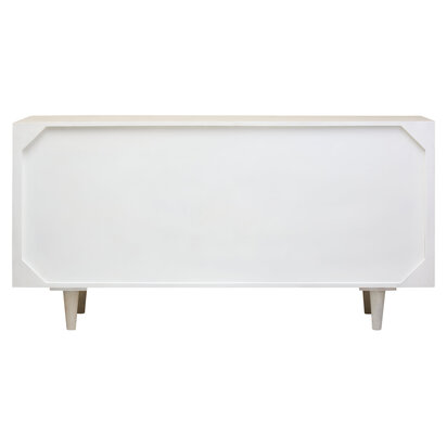 Harevale Four Door Whitewash Mango Wood Abstract Sideboard