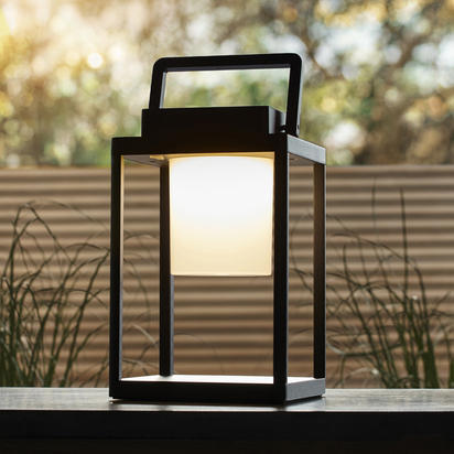 Carwood Table Table light Matt black & white pc
