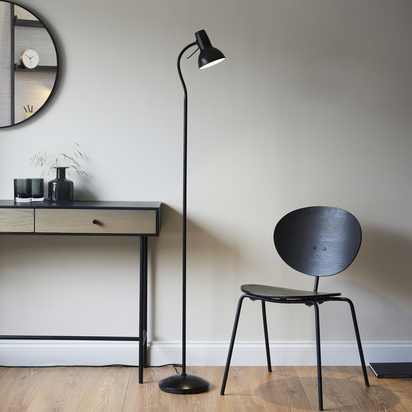 Bayfield Task floor Floor light Matt black paint