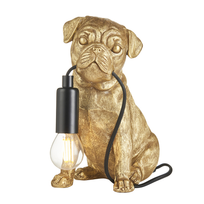 Brimcombe Table Table light Vintage gold paint & matt black