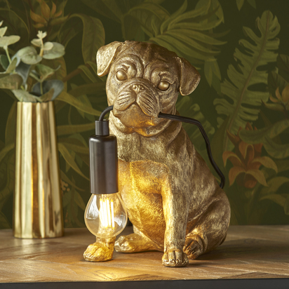 Brimcombe Table Table light Vintage gold paint & matt black