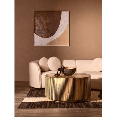 Bambusa Bamboo Inlay Round Coffee Table