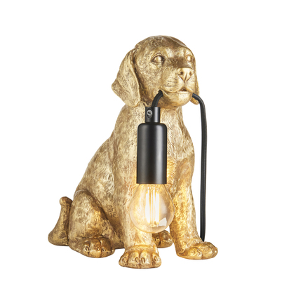 Blytheford Table Table light Vintage gold paint & matt black