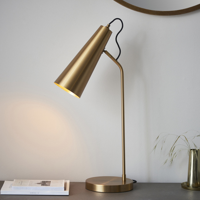 Belhurst Task table Table light Warm antique brass plate