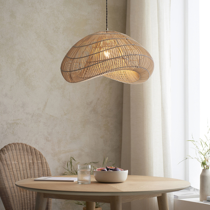 Bramgate Pendant Shade Pendant easyfit light Natural rattan