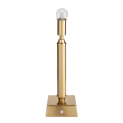 Camwood Table Base Table light Brushed aged brass plate