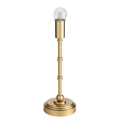 Highbury Table Base Table light Brushed aged brass plate