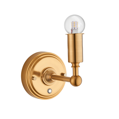 Highbury Wall Fitting Wall light Brushed aged brass plate