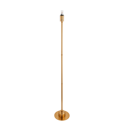 Highbury Floor Base Floor light Brushed aged brass plate