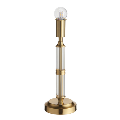 Brentton Table Base Table light Brushed aged brass plate & clear acrylic