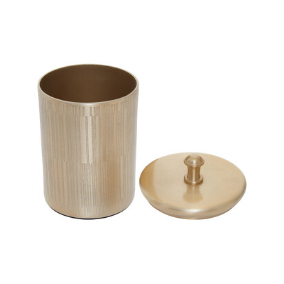 Emiacott Champagne Finish Bathroom Jar