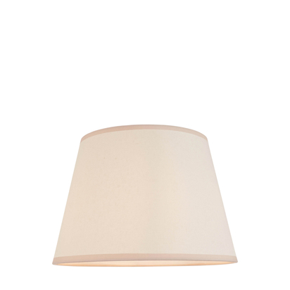 Beechmont 35cm Tapered Shade Shade light Vintage white & almond white fabric