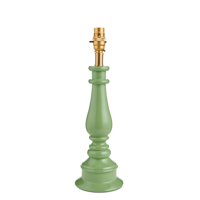 Brentleigh Table Base Table light Cotswold green & warm brass plate