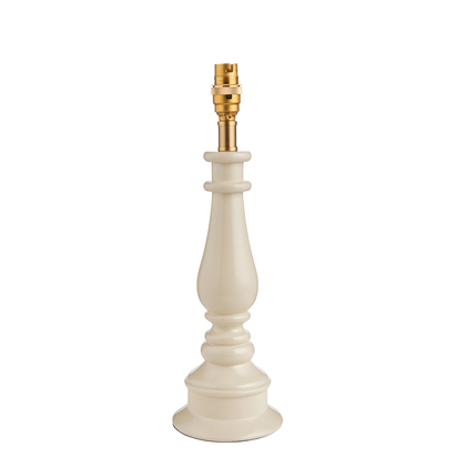 Brentleigh Table Base Table light Almond white & warm brass plate