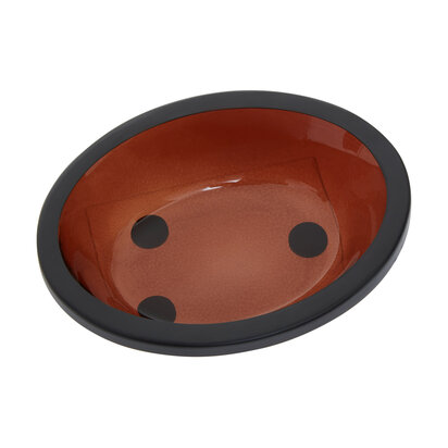 Allegra Kiara Brown Glass Soap Dish