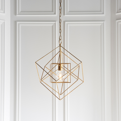 Carter pendant antique gold leaf Pendant light Antique gold leaf