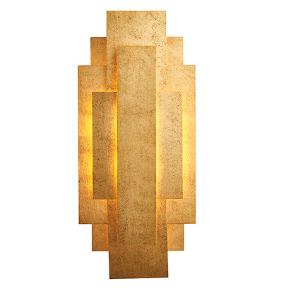 Dover 2lt wall antique gold leaf Wall light Antique gold leaf