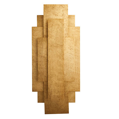 Dover 2lt wall antique gold leaf Wall light Antique gold leaf