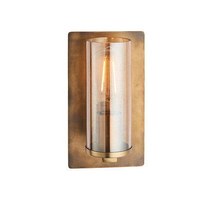 Eden wall brass patina Wall light Brass patina & champagne lustre glass