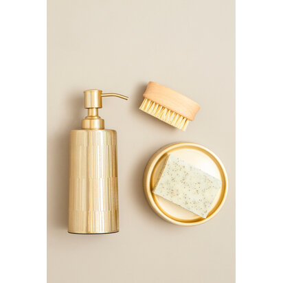 Allegra Line Effect Gold Soap Dish