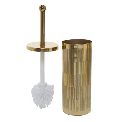 Allegra Gold Finish Aluminium Toilet Brush.