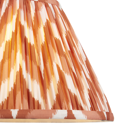 Chalwood 30cm Tapered Shade Shade light Apricot orange fabric
