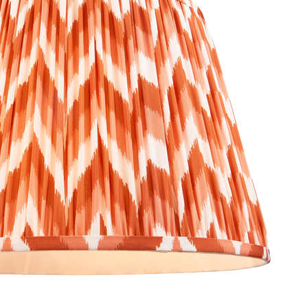 Chalwood 40cm Tapered Shade Shade light Apricot orange fabric