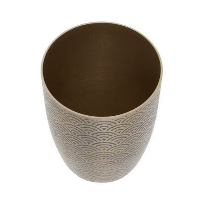 Allegra Etched Metallic Bathroom Tumbler