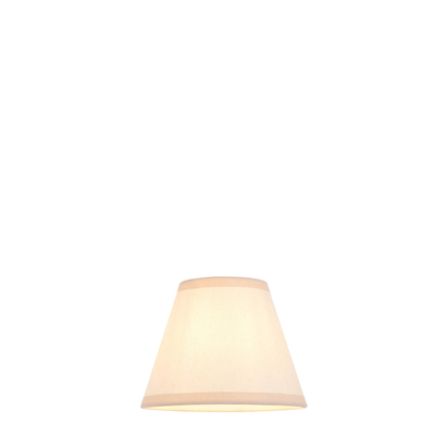 Beechmont 16cm Tapered Shade Shade light Vintage white & almond white fabric