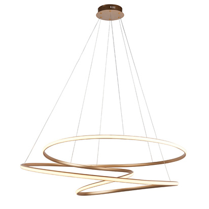 Bodhi pendant satin gold paint Pendant light Satin gold paint & white silicone