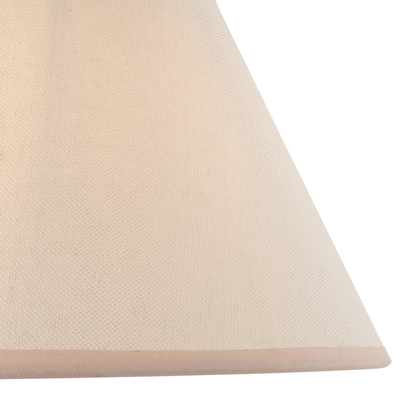 Beechmont 30cm Tapered Shade Shade light Vintage white & almond white fabric