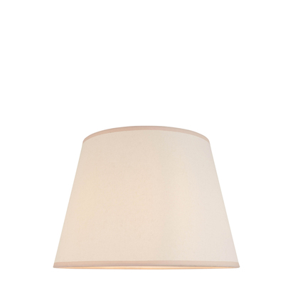 Beechmont 40cm Tapered Shade Shade light Vintage white & almond white fabric