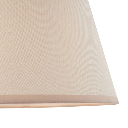 Beechmont 40cm Tapered Shade Shade light Vintage white & almond white fabric