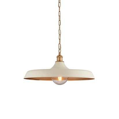 Cavendish pendant matt warm white Pendant light Matt warm white & satin gold paint