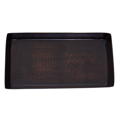 Allegra Aluminium Dark Bronze Finish Tray