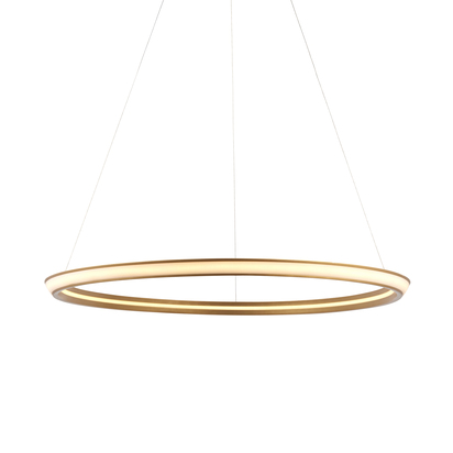 Dalston pendant satin gold paint Pendant light Satin gold paint & white silicone