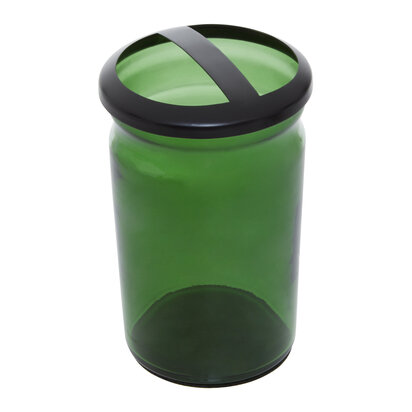 Allegra Kiara Green Glass Toothbrush Holder