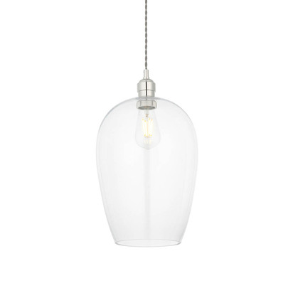 Cedar pendant bright nickel plate Pendant light Bright nickel plate & clear glass